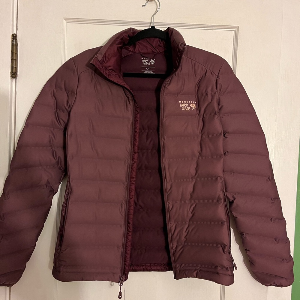 Mountain hardwear strechdown jacket - purple - size small